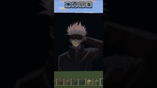 Gojo Pixel Art In Minecraft 🔥🥶 || #minecraft #pixelart #gaming #gojo #anime #swag #style ☠️🤩