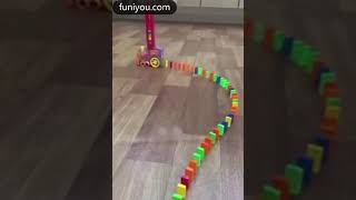Automatic Dominoes Train Game Toy