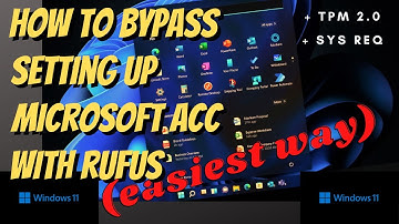 How to bypass TPM and Online Microsoft Account in Win 11 (easiest way)!!!