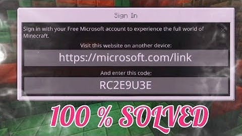 MINECRAFT SIGN IN PROBLEMS FIXED FOR PE || FOR LATEST UPDATE !!