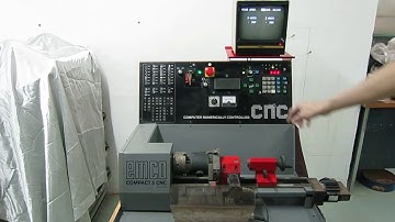 Emco Compact 5 CNC Lathe (Testing operation)