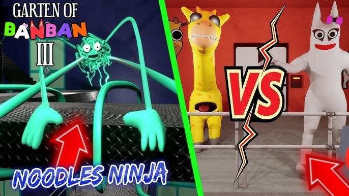 Garten Of Banban 3 - NOVOS personagems CRABZILLA e NOODLE'S NINJA  APARECERAM FINALMENTE 