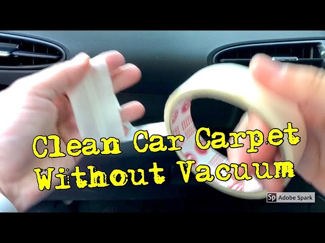 How to Clean Car Carpet Without a Vacuum: Easy DIY Methods