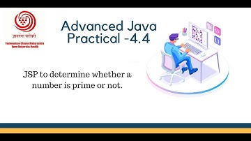 Prime Number in JSP| YCMOU TYBCA Adv Java Practical 4.4 | Asterix Solution