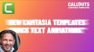 NEW! "Camtasia Quick Text Animation Templates". A new Camtasia template collection.