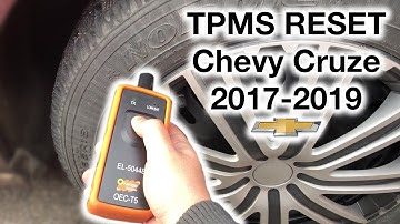 Re-learn Reset TPMS Sensor on Chevy Cruze 2017-2019