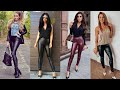 Graceful & stunning collection of leather legging designs ideas for girls #fashion #leather #2022