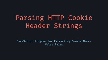 Parse Cookie Header to Object