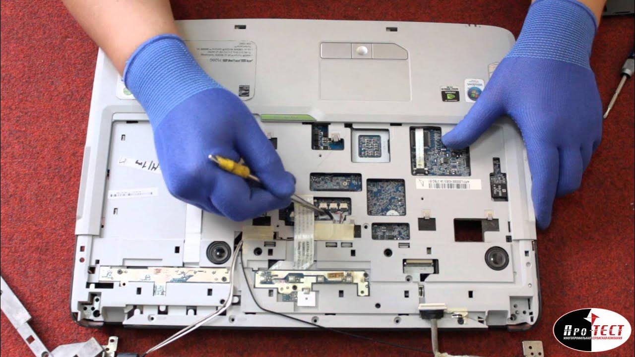 Как разобрать и собрать ноутбук Как разобрать для чистки ноутбук Acer Aspire 7540G/7240.Разборка и чистка ноутбу