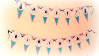 DIY: FROZEN BIRTHDAY BANNER