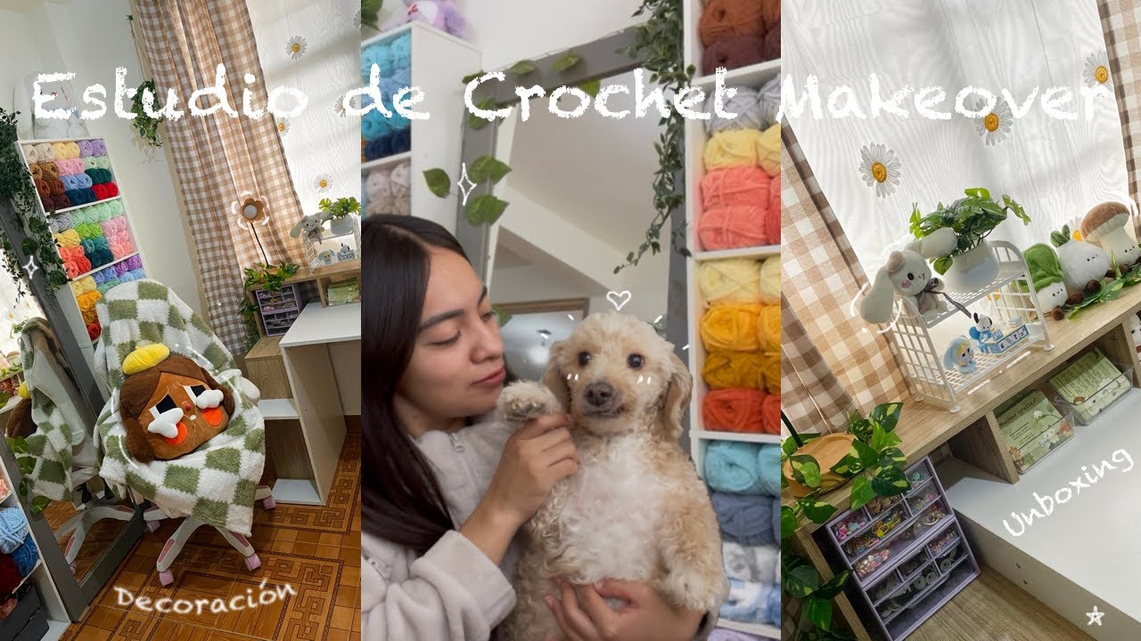 Estudio de Crochet Makeover🧶 Así transformamos nuestro rincón de crochet| Vlog de Crochet Toeygurumi
