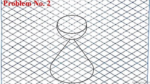 Isometric projections, Problem no. 2 isometric sheet, Engineering Graphics Engineering Visualization