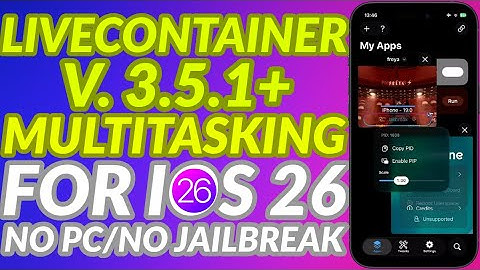 [NEW] LiveContainer iOS 26: True Multitasking with Split View & Liquid Glass UI | Full Guide & Demo