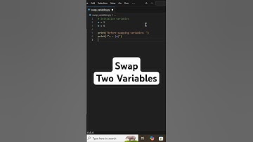 swap two variables without using third variable #python #pythonforbeginners #pythonprogramming