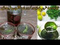 دو منٹ میں 50 گلاس شربت بنائیں۔صحت بخش ٹھنڈا شربت | Pudina Lemon Sharbat Recipe