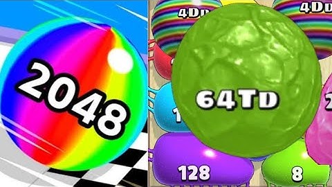 Blob Merge 3D [64TD New High Score] vs Ball Run 2048 Infinity Mode #ballgamezone