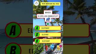 Only Smart People Get This Spelling Quiz Right! #quiz #quiztime #viralreels #challenge #fyp