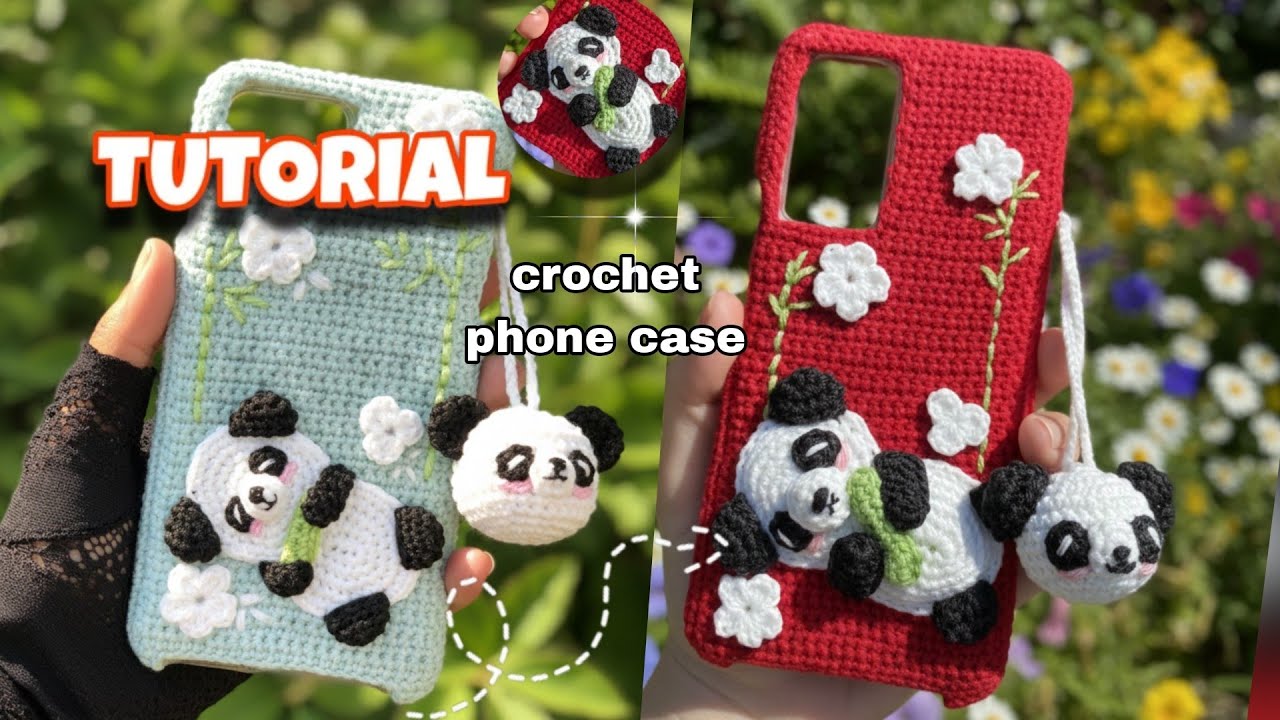Crochet phone cover tutorial/ crochet phone case 