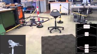 Multicopter following trajectories using ReconstructMe SDK