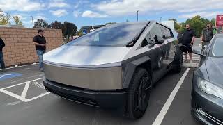 Tesla Cybertruck at new V4 Supercharger in Reno / Sparks Nevada, Oct 23, 2023!!!!