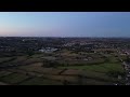 Sunset from Hartshead 360 deg drone footage