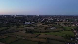 Sunset from Hartshead 360 deg drone footage