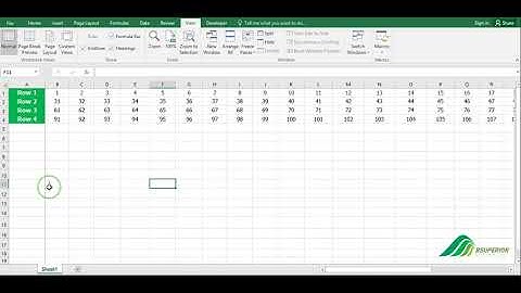 How to Freeze the First Column in Excel