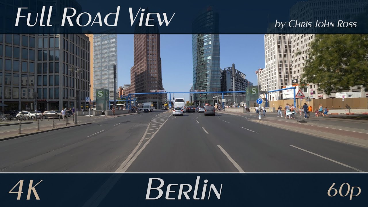 Berlin, Germany: Mitte, Tiergarten - Leipziger Straße, Postdamer Platz, Potsdamer Straße - 4K Video