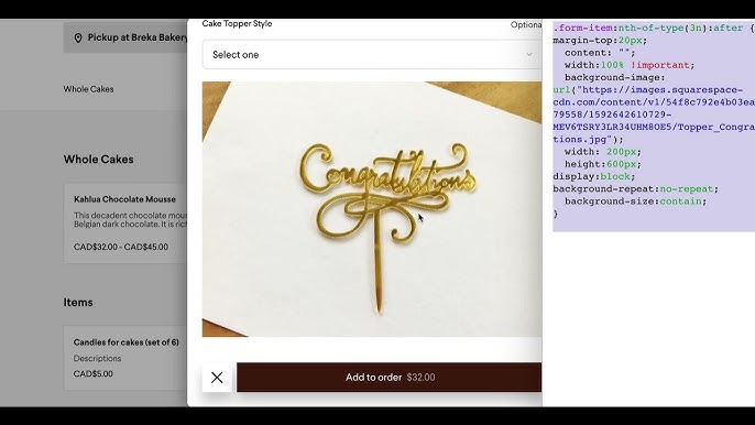 Add Items and Categories to Square Online in the Site Editor