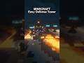 Minecraft Build Tutorial “Easy Defense Tower” #minecraft #minecraftbuilding #minecrafttutorial