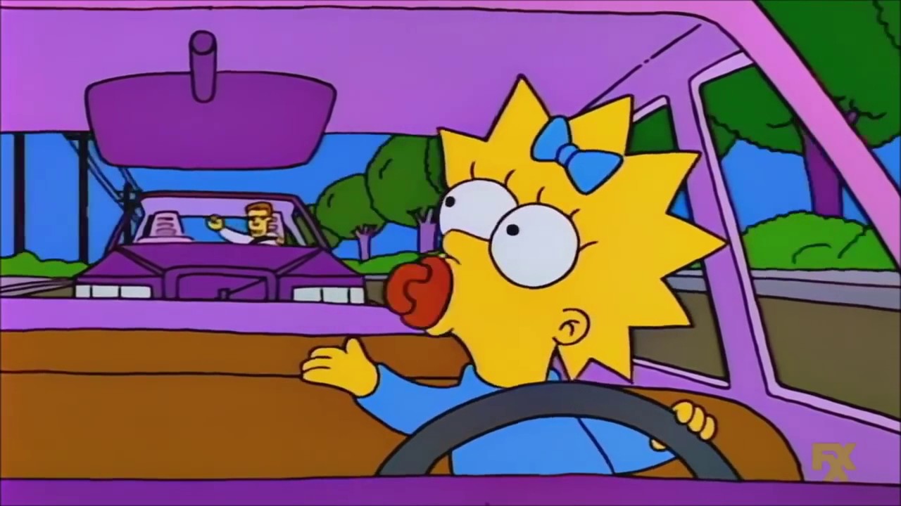Maggie Drives A Car The Simpsons YouTube