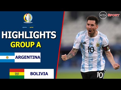 阿根廷 vs 玻利維亞 4 1 | 亮點 - 2021 年美洲杯