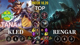 JAG TaNa Kled vs Rengar Top - KR Patch 10.20