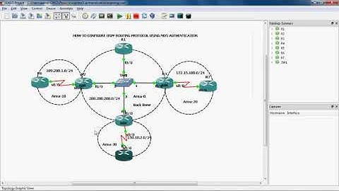 HOW TO CONFIGURE OSPF ROUTING PROTOCOL USING MD5 AUTHENTICATION PART 3   YouTube