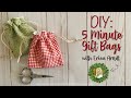 5 Minute Gift Bag // Easy Sewing Tutorial