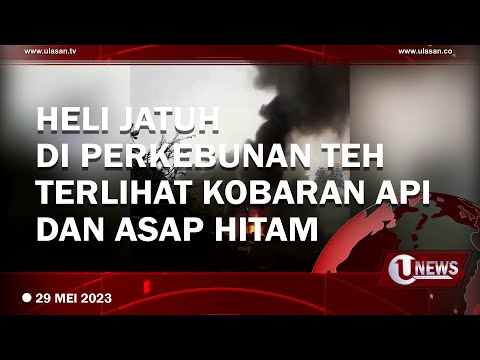 HELIKOPTER LATIH JATUH DI PERKEBUNAN TEH CIWIDEY BANDUNG | U-NEWS