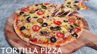 Pizza | Tortilla Pizza | Veggie Pizza | Veg Pizza Recipe