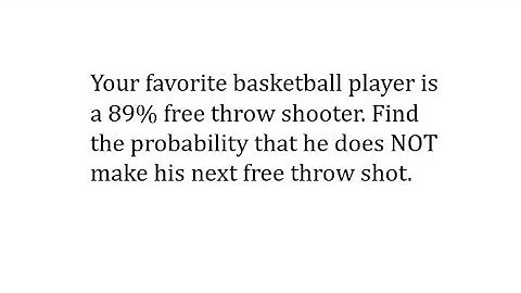 Determine the Probability of the Complement of an Event (Percent)