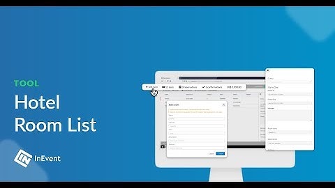 How to use hotel room list in your events | How to InEvent