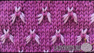 Цветной узор «Маленькие бабочки»/Colored pattern "Little butterflies".