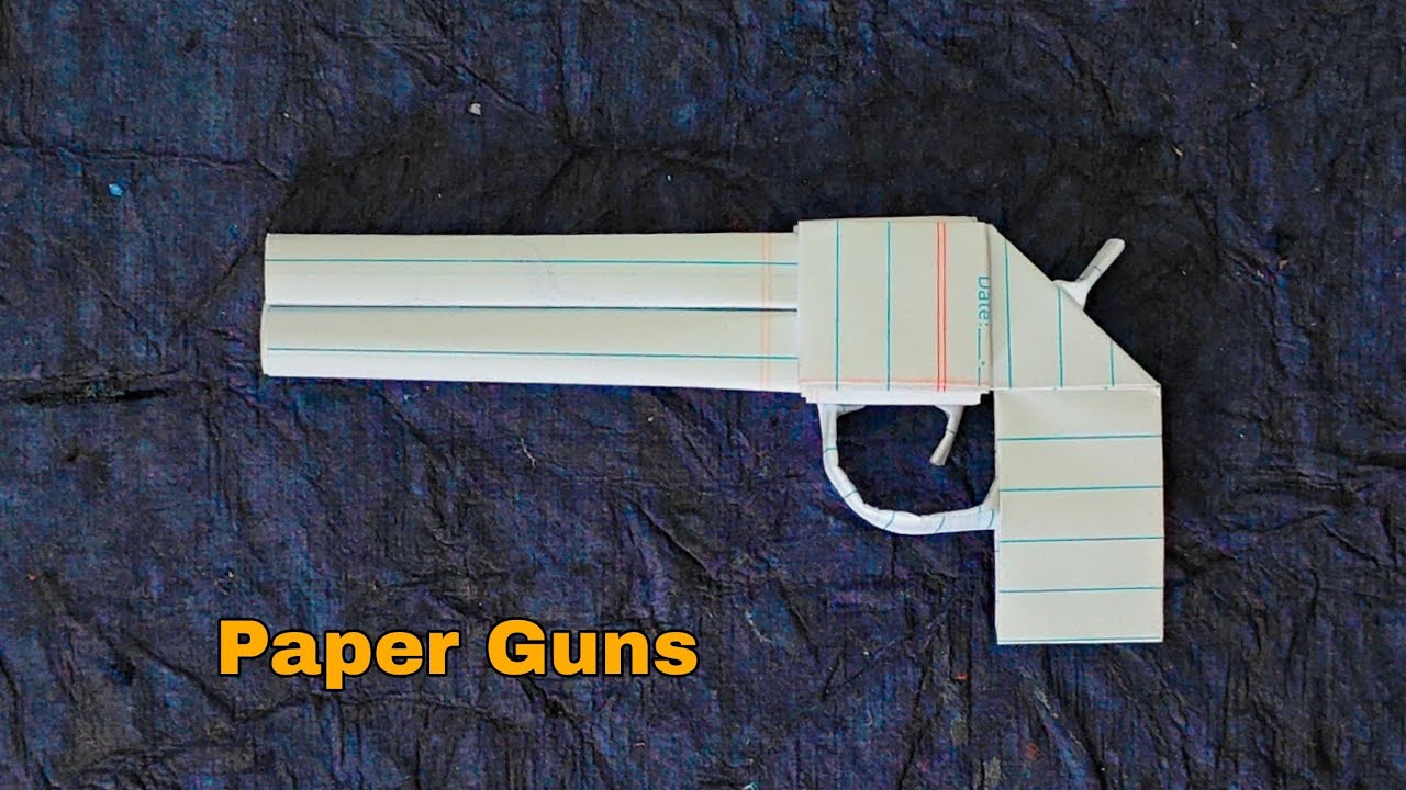 Origami Paper Gun – Cool DIY Paper Weapon Craft Idea 