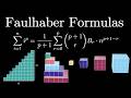 Faulhaber Formulas via Summation by Parts (Visually)