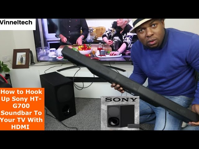 Sony HT G700 Soundbar Esquema de conexión básico para escuchar tu TV - HDMI  ARC/EARC Barra de sonido 