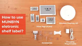 How To Use Munbyn Electronic Shelf Label