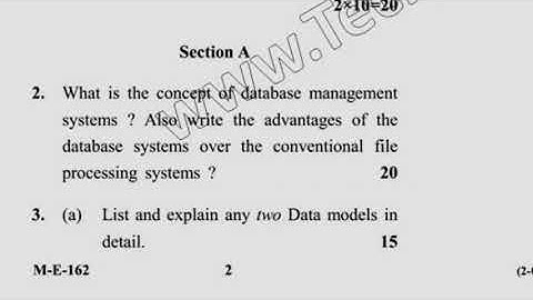 May 2018 BCA Reappear 5th  Sem Database Management System Question Paper
