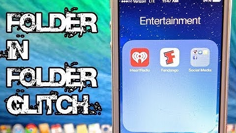 NEW Folder In Folder Glitch iOS 7.1