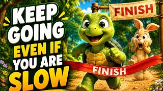The Tortoise and the Rabbit 🐢🐰 | Slow and Steady Wins the Race | Moral Story for Kids