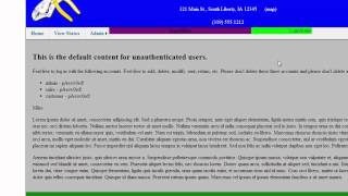 ASP.NET Tool Rental - website menu