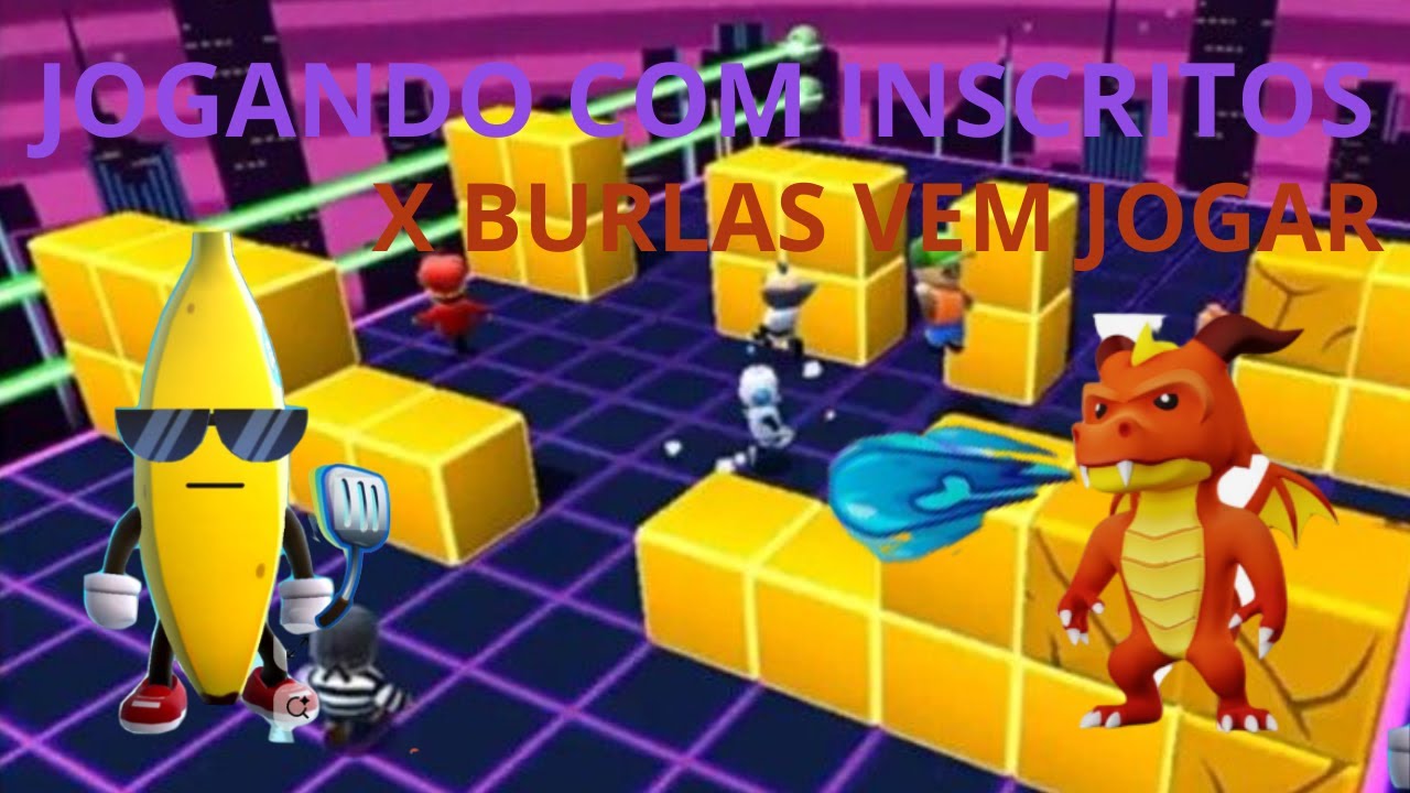 🔴AO VIVO STUMBLE GUYS X BURLAS+EXTRAS VEM JOGAR🔴