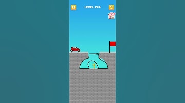 Draw Bridge puzzle level 274 #gameplay #games#game #gaming #shorts #short #shortvideo#bridge#drawing